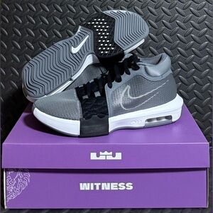 Nike Lebron Witness VIII Cool Grey Black Basketball Shoes Mens‎ Sizes